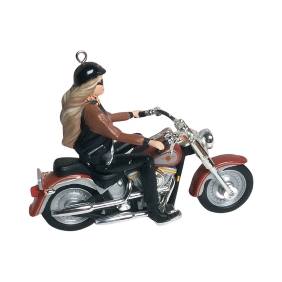 Hallmark Keepsake Ornament Barbie Doll Harley Davidson Motorcycle 2001 QXI8885 - Picture 5 of 15